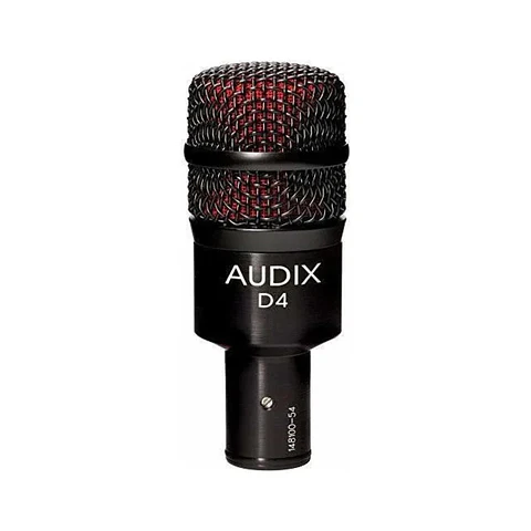Micrófono Dinámico Audix D4 para Instrumentos con Patrón Hipercardioide y Cable