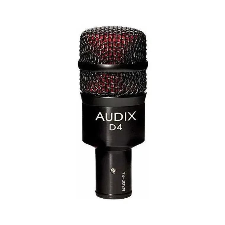 Micrófono Dinámico Audix D4 para Instrumentos con Patrón Hipercardioide y Cable 1