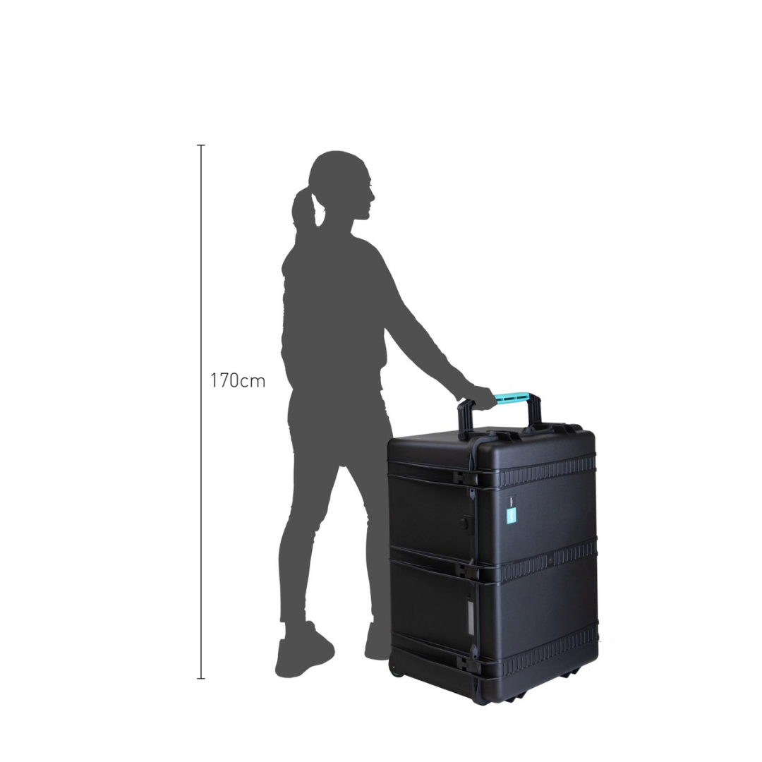 Maleta Rígida de Resina con 2 Ruedas HPRC 2800W 6