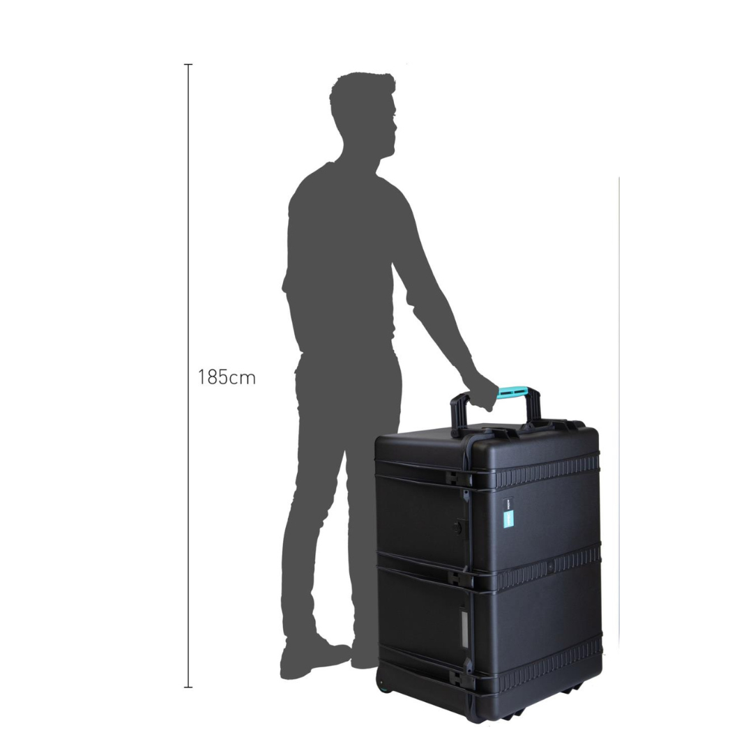 Maleta Rígida de Resina con 2 Ruedas HPRC 2800W 5