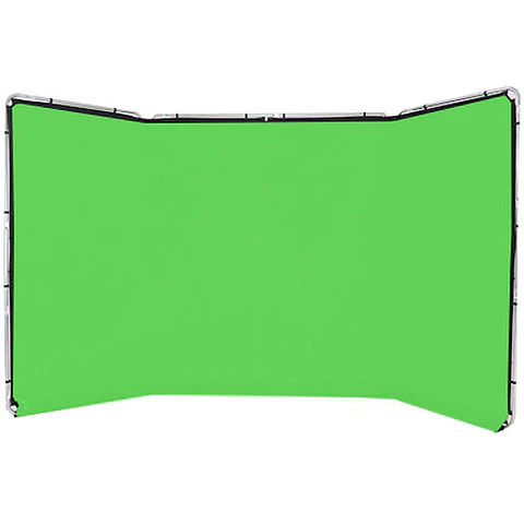 Kit de Fondo Panorámico Manfrotto Verde Chroma Key de 13 × 7,5 pies