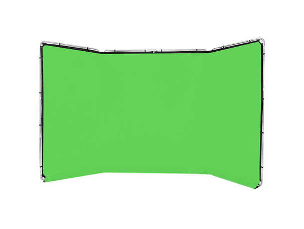 Kit de Fondo Panorámico Manfrotto Verde Chroma Key de 13 × 7,5 pies