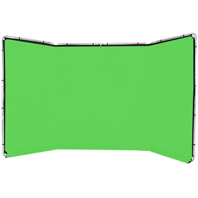 Kit de Fondo Panorámico Manfrotto Verde Chroma Key de 13 × 7,5 pies 1