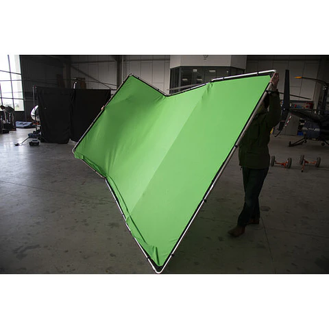 Kit de Fondo Panorámico Manfrotto Verde Chroma Key de 13 × 7,5 pies