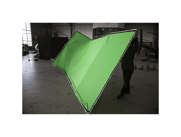 Kit de Fondo Panorámico Manfrotto Verde Chroma Key de 13 × 7,5 pies