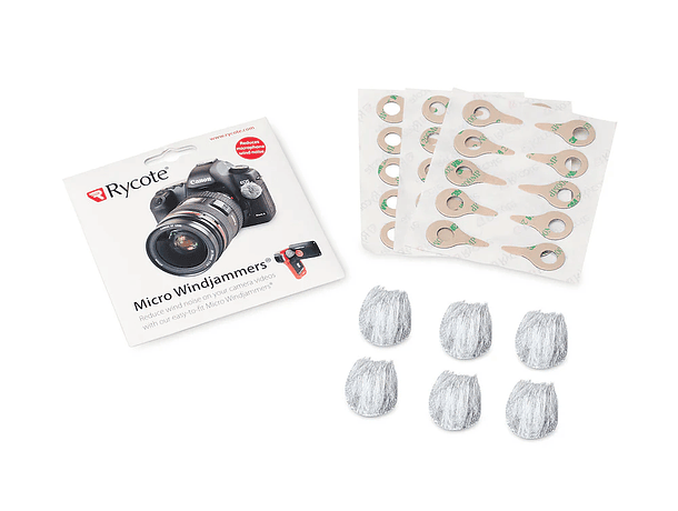 Paravientos Adhesivo Rycote Micro Windjammer de un Solo Uso (30 Unidades)