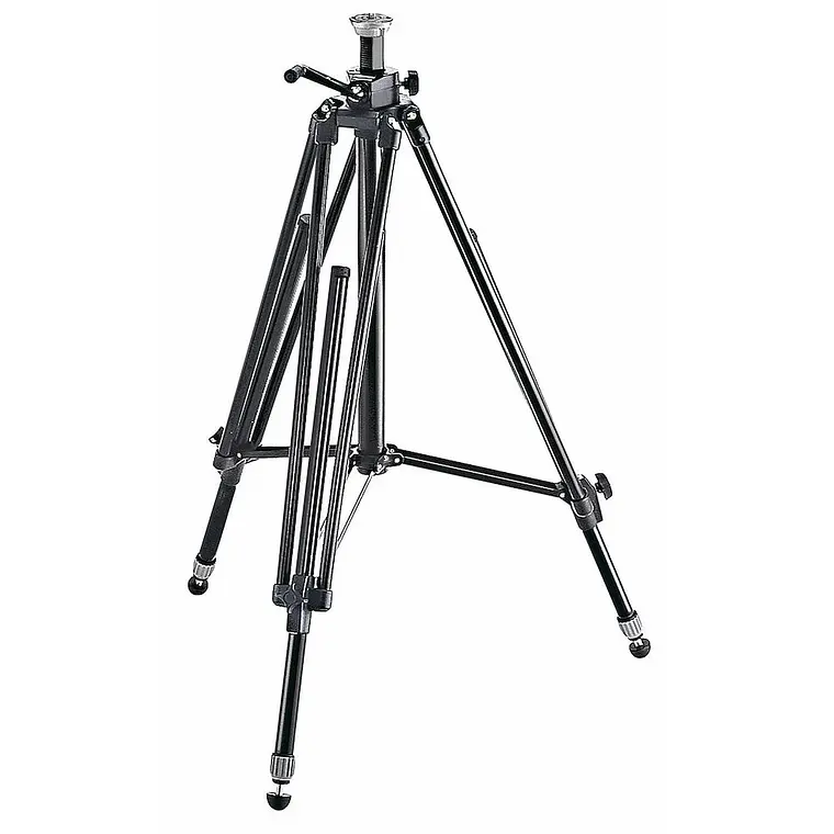 Trípode de Estudio Manfrotto 028B de Aluminio Negro Pro Triman 5