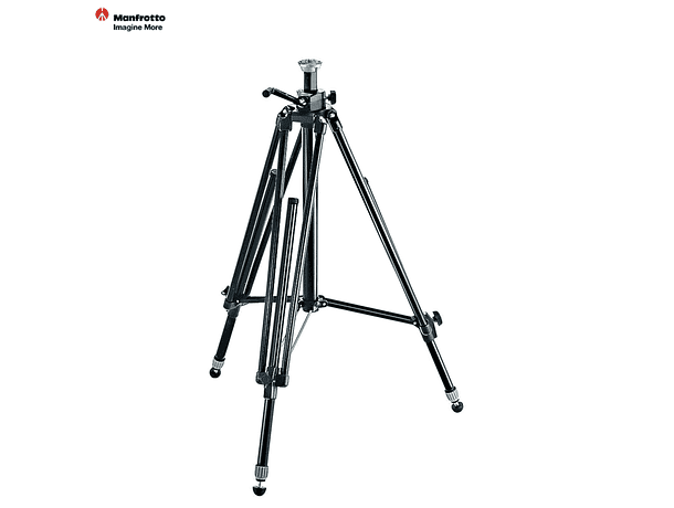 Trípode de Estudio Manfrotto 028B de Aluminio Negro Pro Triman