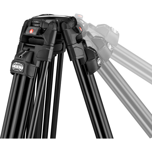 Sistema de Trípode Manfrotto 645 FAST de Aluminio con Cabezal Fluido Nitrotech 612 y Bolso 12