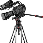 Sistema de Trípode Manfrotto 645 FAST de Aluminio con Cabezal Fluido Nitrotech 612 y Bolso 15