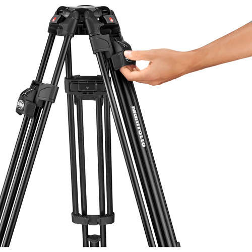 Sistema de Trípode Manfrotto 645 FAST de Aluminio con Cabezal Fluido Nitrotech 612 y Bolso 22