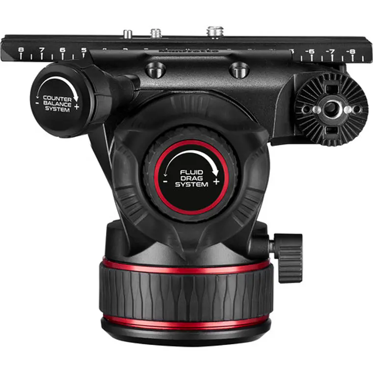 Sistema de Trípode Manfrotto 645 FAST de Aluminio con Cabezal Fluido Nitrotech 612 y Bolso 9