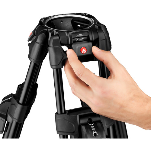 Sistema de Trípode Manfrotto 645 FAST de Aluminio con Cabezal Fluido Nitrotech 612 y Bolso 34