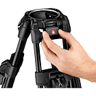 Sistema de Trípode Manfrotto 645 FAST de Aluminio con Cabezal Fluido Nitrotech 612 y Bolso 34