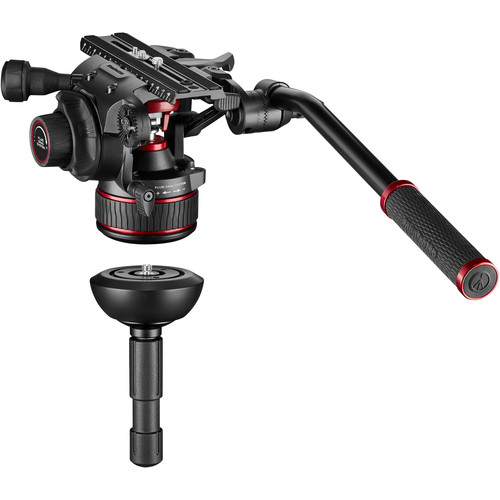 Sistema de Trípode Manfrotto 645 FAST de Aluminio con Cabezal Fluido Nitrotech 612 y Bolso 49