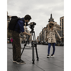 Sistema de Trípode Manfrotto 645 FAST de Aluminio con Cabezal Fluido Nitrotech 612 y Bolso 46