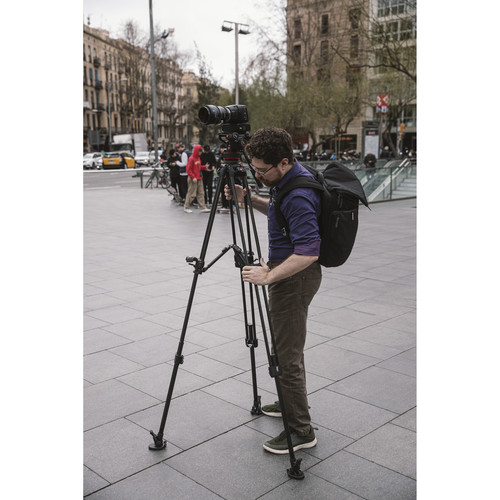 Sistema de Trípode Manfrotto 645 FAST de Aluminio con Cabezal Fluido Nitrotech 612 y Bolso 48