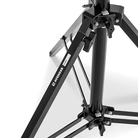Soporte Combo Avenger 45 de Aluminio Negro con Triple Riser y Altura Máxima de 4,5 m