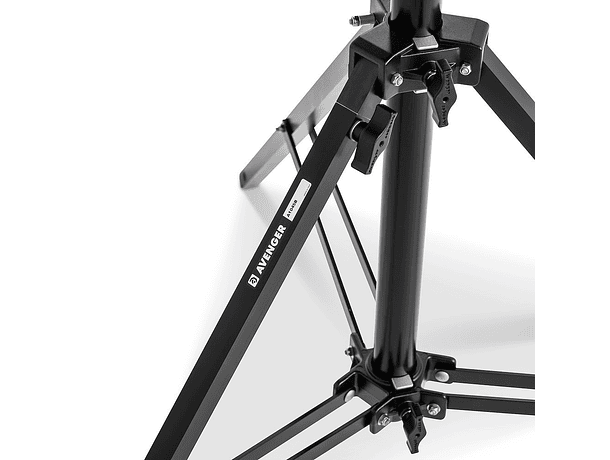 Soporte Combo Avenger 45 de Aluminio Negro con Triple Riser y Altura Máxima de 4,5 m