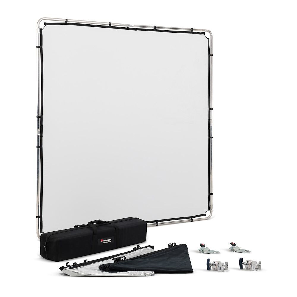 Kit Difusor Manfrotto Pro Scrim Todo en Uno de 2 × 2 Metros (Grande) 1