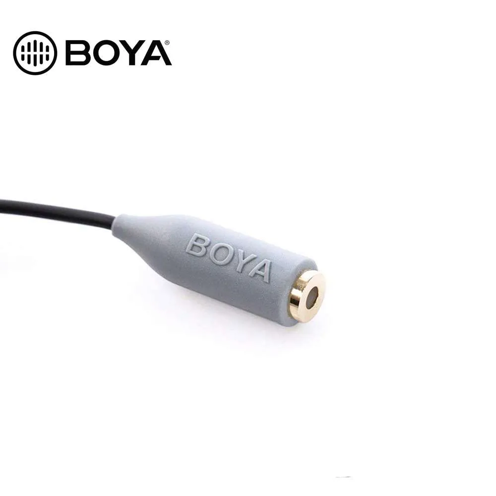 Cable Adaptador Boya BY-CIP2 de 3,5 mm TRRS a TRS para Micrófono 3