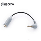 Cable Adaptador Boya BY-CIP2 de 3,5 mm TRRS a TRS para Micrófono 1