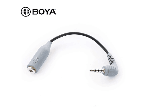 Cable Adaptador Boya BY-CIP2 de 3,5 mm TRRS a TRS para Micrófono