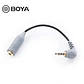 Cable Adaptador Boya BY-CIP2 de 3,5 mm TRRS a TRS para Micrófono - Miniatura 1