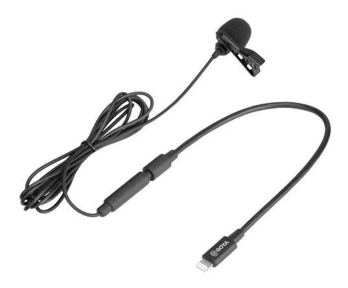 Micrófono Lavalier Condensador Omnidireccional Boya BY-M2 Negro 4