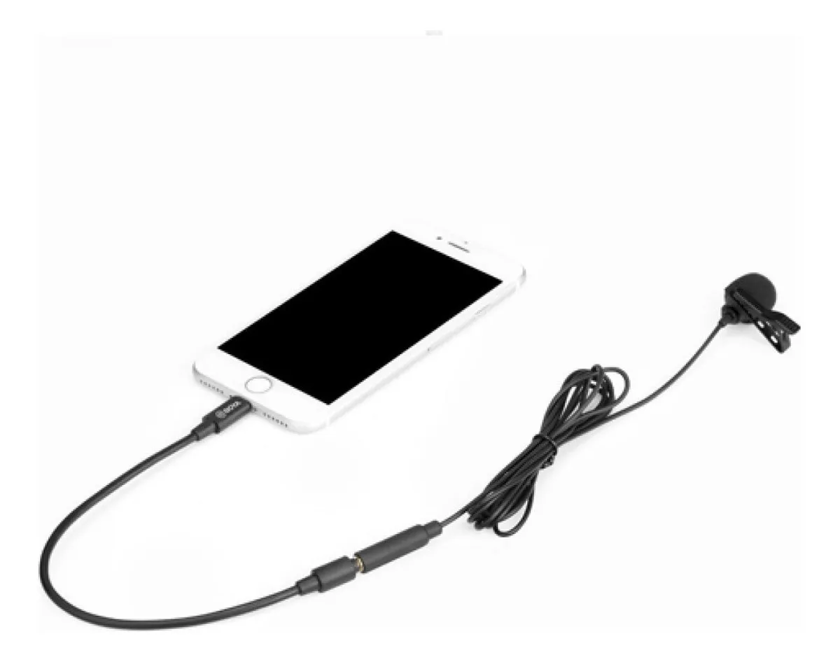 Micrófono Lavalier Condensador Omnidireccional Boya BY-M2 Negro 3