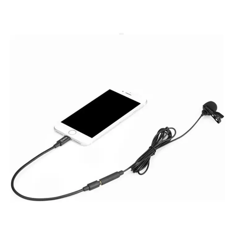 Micrófono Lavalier Condensador Omnidireccional Boya BY-M2 Negro 3