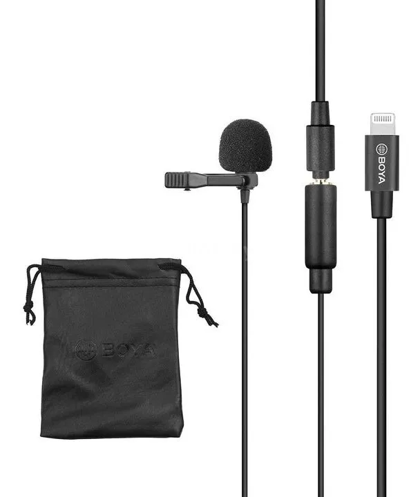 Micrófono Lavalier Condensador Omnidireccional Boya BY-M2 Negro 6