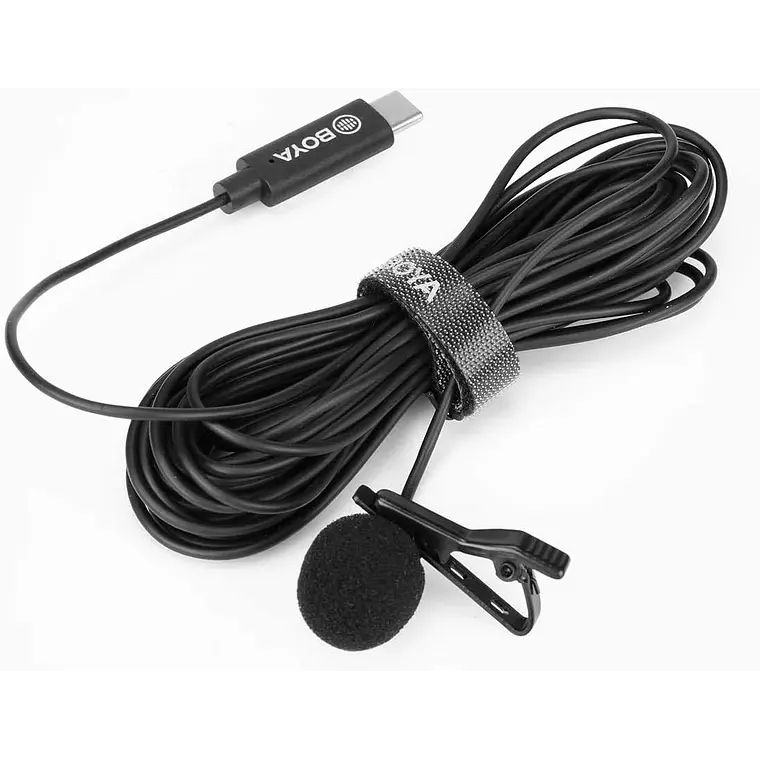 Micrófono Lavalier Boya BY-M3 con Conector USB-C 4