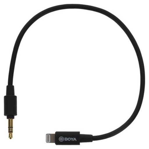Cable Adaptador Boya BY-K1 Lightning a 3,5 mm 4