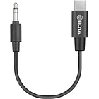 Cable Adaptador de Audio Boya BY-K2 USB-C a 3,5 mm Macho Negro 1