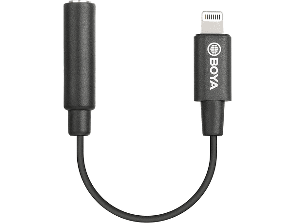Adaptador de Micrófono Boya BY-K3 TRRS a Lightning Certificado MFi