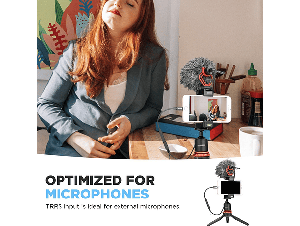 Adaptador de Micrófono Boya BY-K3 TRRS a Lightning Certificado MFi