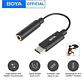 Adaptador de Audio Boya BY-K6 TRS Hembra de 3,5 mm a USB-C - Miniatura 1