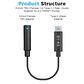 Adaptador de Audio Boya BY-K6 TRS Hembra de 3,5 mm a USB-C - Miniatura 4