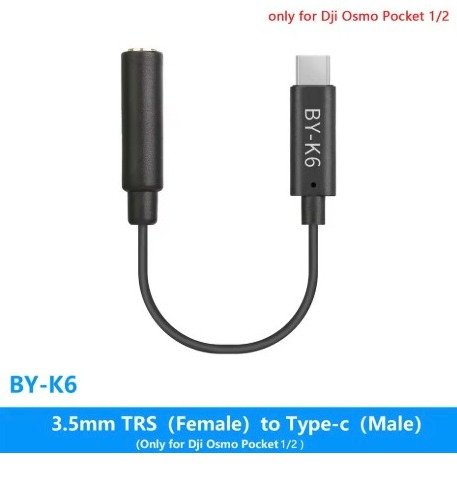 Adaptador de Audio Boya BY-K6 TRS Hembra de 3,5 mm a USB-C 6