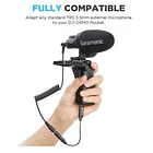 Adaptador de Audio Boya BY-K6 TRS Hembra de 3,5 mm a USB-C 3