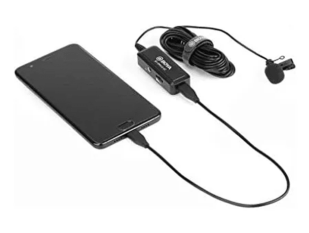 Micrófono Lavalier Omnidireccional Digital Boya con Conexión USB-C y USB