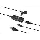 Micrófono Lavalier Omnidireccional Digital Boya con Conexión USB-C y USB 4