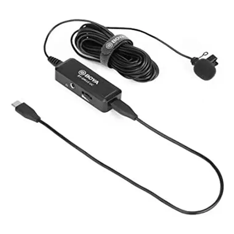 Micrófono Lavalier Omnidireccional Digital Boya con Conexión USB-C y USB 1