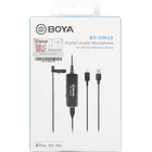 Micrófono Lavalier Omnidireccional Digital Boya BY-DM10 con Conexión Lightning y USB 4