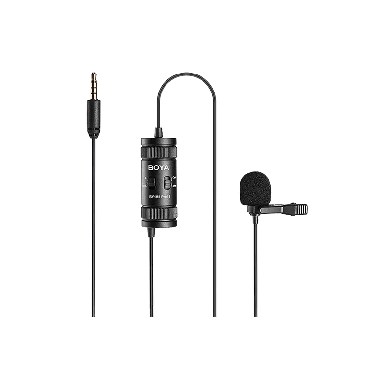 Micrófono Lavalier Condensador Omnidireccional Boya BY-M1 Pro II con Conector TRRS y Cable de 6 Metros 7