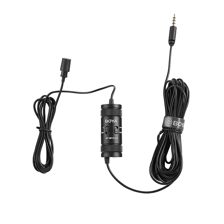 Micrófono Lavalier Condensador Omnidireccional Boya BY-M1 Pro II con Conector TRRS y Cable de 6 Metros 5