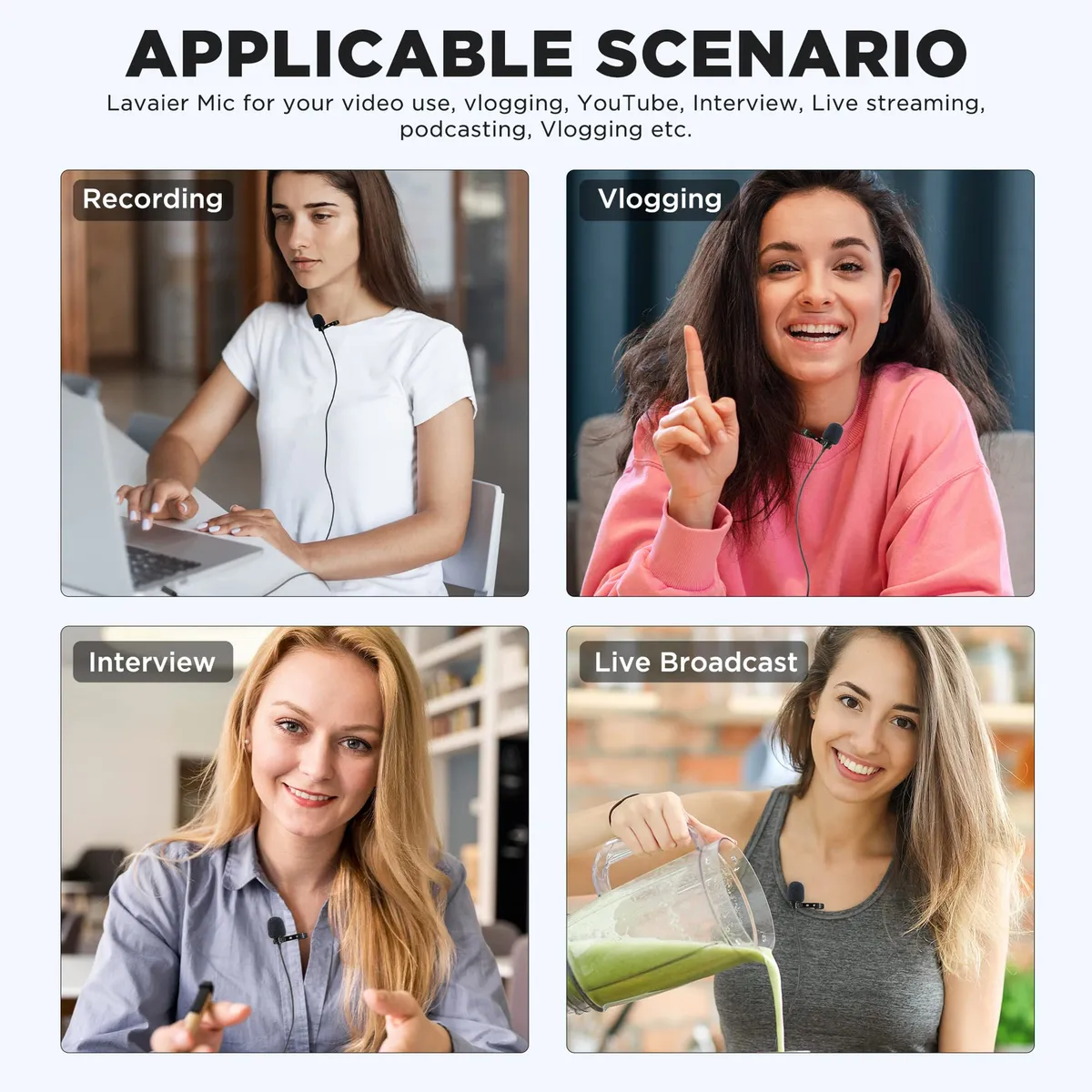 Micrófono Lavalier Condensador Omnidireccional Boya BY-M1 Pro II con Conector TRRS y Cable de 6 Metros 2