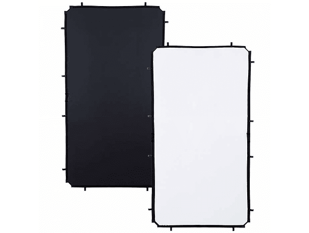 Cubierta Difusora/Rebotadora Manfrotto Skylite Rapid Media de 1,1 × 2 m Negro/Blanco