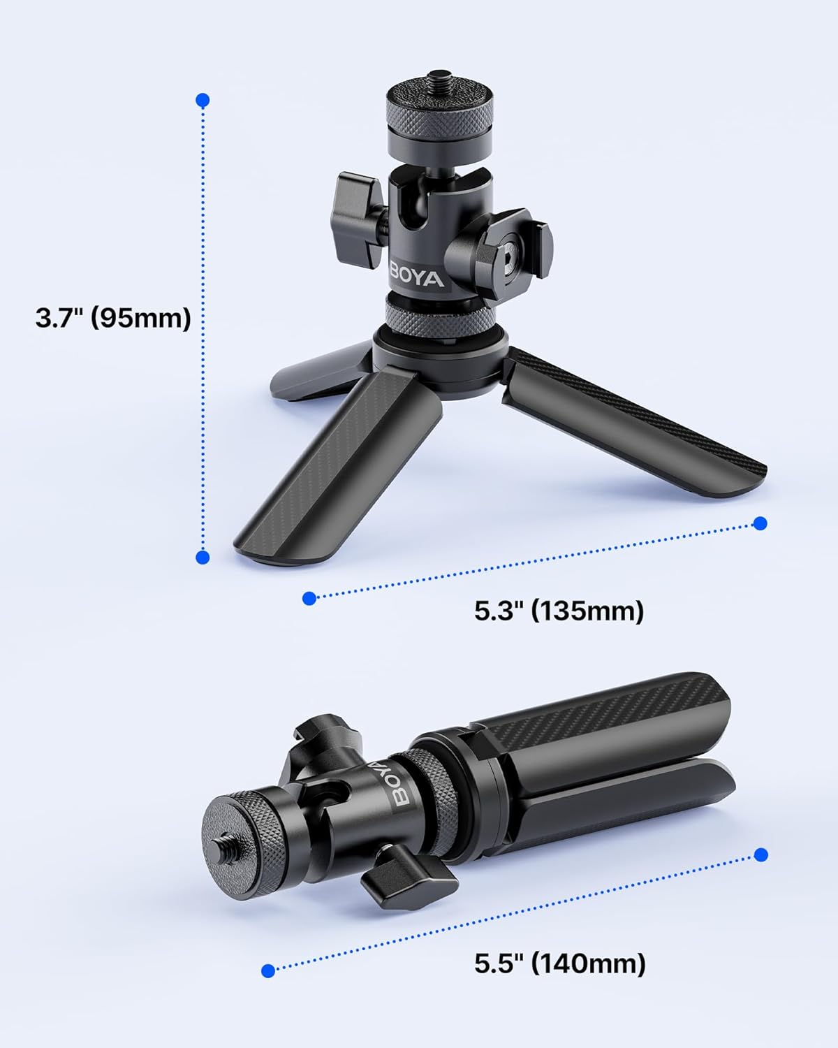 Soporte de Trípode de Escritorio Boya para Micrófono con Patas Antideslizantes 3